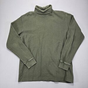 Men's Olive Green Turtleneck Sweater